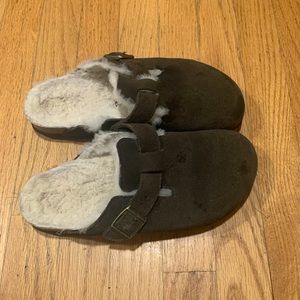 Birkenstock Boston Genuine Sherling Lined Clog